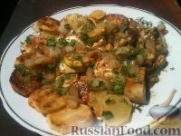 Фото к рецепту: Картофель с кабачками и грибами