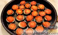 Фото к рецепту: Баклажаны с фаршем и помидорами, запеченные в духовке
