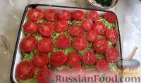 Фото приготовления рецепта: Запеканка из кабачков, с фаршем и помидорами - шаг №11