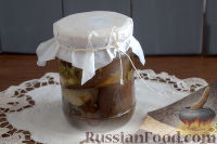 Фото приготовления рецепта: Баклажаны, запеченные в мультиварке (на зиму) - шаг №10