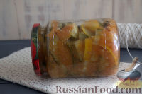 Фото приготовления рецепта: Салат «Татарская песня» из кабачков в остром маринаде - шаг №11