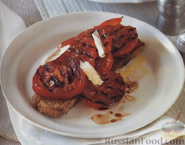 Рецепт Жареные помидоры с хлебом