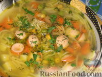 Фото приготовления рецепта: Пестрый суп - шаг №5
