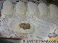 Фото приготовления рецепта: Картофельные зразы и грибы - шаг №4