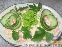 Фото приготовления рецепта: Салат с жареными кабачками - шаг №3