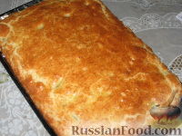 Фото приготовления рецепта: Пирог с ревенем - шаг №7