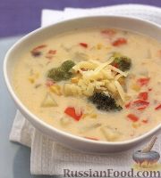 Фото к рецепту: Молочный суп с овощами