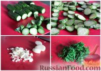 Фото приготовления рецепта: Остренький салат из огурцов за час - шаг №1