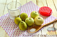 Фото приготовления рецепта: Компот из груш и яблок (на зиму) - шаг №1