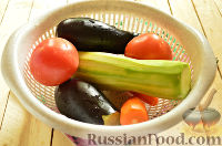 Фото приготовления рецепта: Салат из баклажанов и кабачков (на зиму) - шаг №2