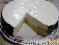 Фото к рецепту: Торт с творожным суфле