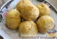 Фото приготовления рецепта: Картофельные крокеты с грибами (в духовке) - шаг №11