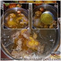 Фото приготовления рецепта: Суп из бульонных «кубиков» (суп из цесарки) - шаг №4