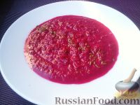 Фото приготовления рецепта: Свекольный крем-суп с рисом - шаг №7