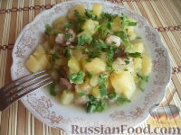 Фото к рецепту: Кабачки, тушенные с картофелем и мясом