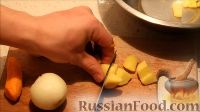 Фото приготовления рецепта: Тыквенный крем-суп с курицей - шаг №4