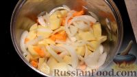 Фото приготовления рецепта: Тыквенный крем-суп с курицей - шаг №8