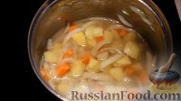 Фото приготовления рецепта: Тыквенный крем-суп с курицей - шаг №9