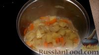 Фото приготовления рецепта: Тыквенный крем-суп с курицей - шаг №10