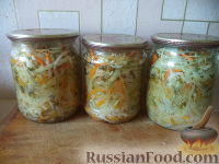 Фото к рецепту: Салат из капусты, сладкого перца, моркови и лука