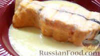 Фото приготовления рецепта: Семга, запеченная в духовке, со сливочным соусом - шаг №8