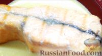 Фото приготовления рецепта: Семга, запеченная в духовке, со сливочным соусом - шаг №9
