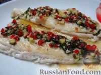 Фото к рецепту: Жареная рыба с острым соусом