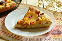 Фото приготовления рецепта: Пирог с персиками - шаг №12