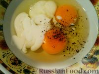 Фото приготовления рецепта: Омлет на кефире, с помидорами - шаг №2