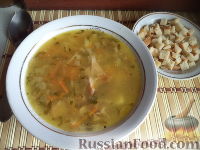 Фото приготовления рецепта: Гороховый суп с копченостями - шаг №12