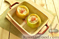 Фото приготовления рецепта: Яблоки, запеченные с творогом, в духовке - шаг №7
