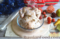 Фото приготовления рецепта: Курица, запеченная целиком, в духовке - шаг №3