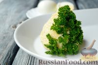 Фото приготовления рецепта: Закуска новогодняя «Снеговики в лесу» - шаг №5
