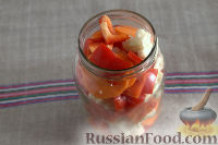 Фото приготовления рецепта: Маринованные пикули из цветной капусты, моркови и перца - шаг №6