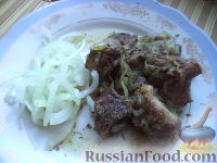 Фото к рецепту: Шашлык в казане (узбекская кухня)