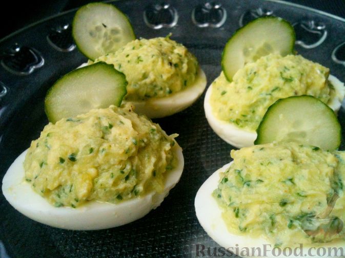 Фаршированные яйца – пошаговый рецепт приготовления с фото