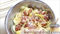 Фото приготовления рецепта: Шашлык из свинины с овощами (в духовке) - шаг №6