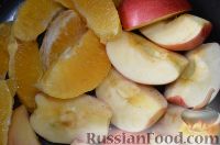 Фото приготовления рецепта: Яблочно-апельсиновое варенье (на зиму) - шаг №5