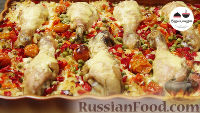 Фото к рецепту: Рис с овощами и куриными ножками