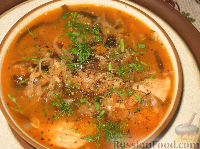 Финский суп с лососем и сливками