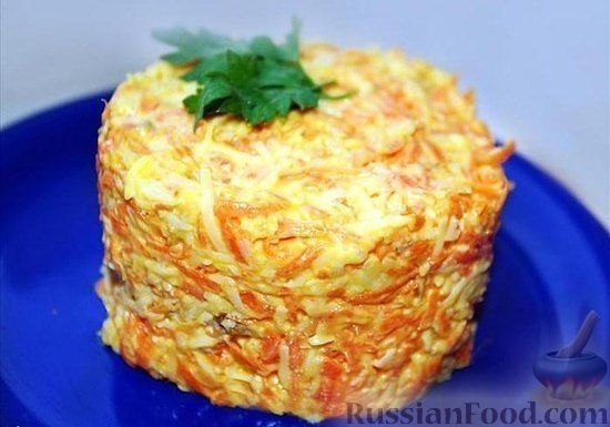Рецепт Салат из морковки с сыром