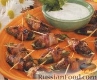 Фото к рецепту: Перец халапеньо, фаршированный куриным филе