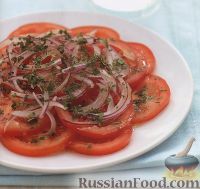 Фото к рецепту: Легкий салат из помидоров