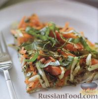 Фото к рецепту: Фриттата с цуккини и морковью