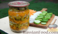 Фото к рецепту: Маринованный салат из огурцов