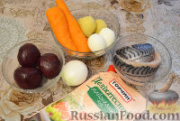 Фото приготовления рецепта: Рулет (салат) "Шуба" со скумбрией - шаг №1