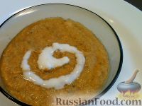 Фото к рецепту: Суп-пюре из тыквы и грибов