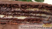 Фото к рецепту: Шоколадный торт с заварным кремом