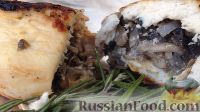 Фото к рецепту: Куриная грудка, фаршированная грибами и сыром