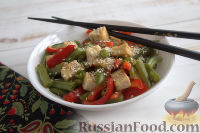 Фото к рецепту: Жареный тофу с овощами